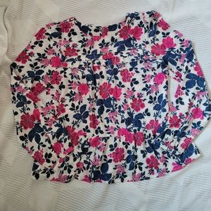 Loft Peplum long sleeved blouse